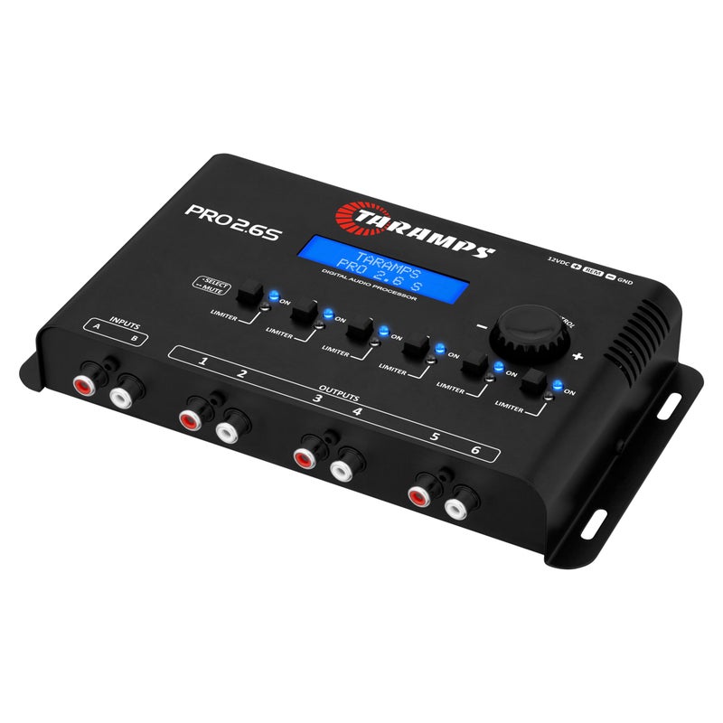Taramp's معالج الإشارة الرقمي Taramp's Pro 2.6S مكافئ 3 نطاقات مكافأة رسومية 6 قنوات 18K أوم (RCA) مقاومة الخرج 47 أوم محدد قابل للتعديل نظام صوتي للسيارة - Image 3